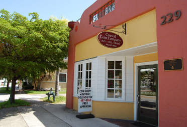 Coastal Coin Front of Store